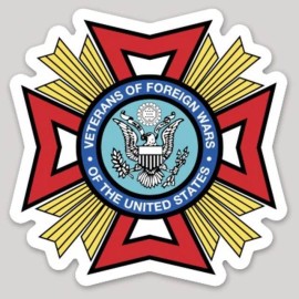 2 Inch VFW V.F.W. Veterans of Foreign Wars Logo Vinyl Sticker