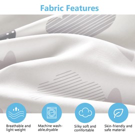 TILLYOU Baby Crib Sheets for Boys Girls, Fitted Crib Sheet 2 Pack for Standard Crib and Toddler Mattresses, Super Soft Toddler Bed Sheets, 28"x52", Blue Clouds & Blue Stars