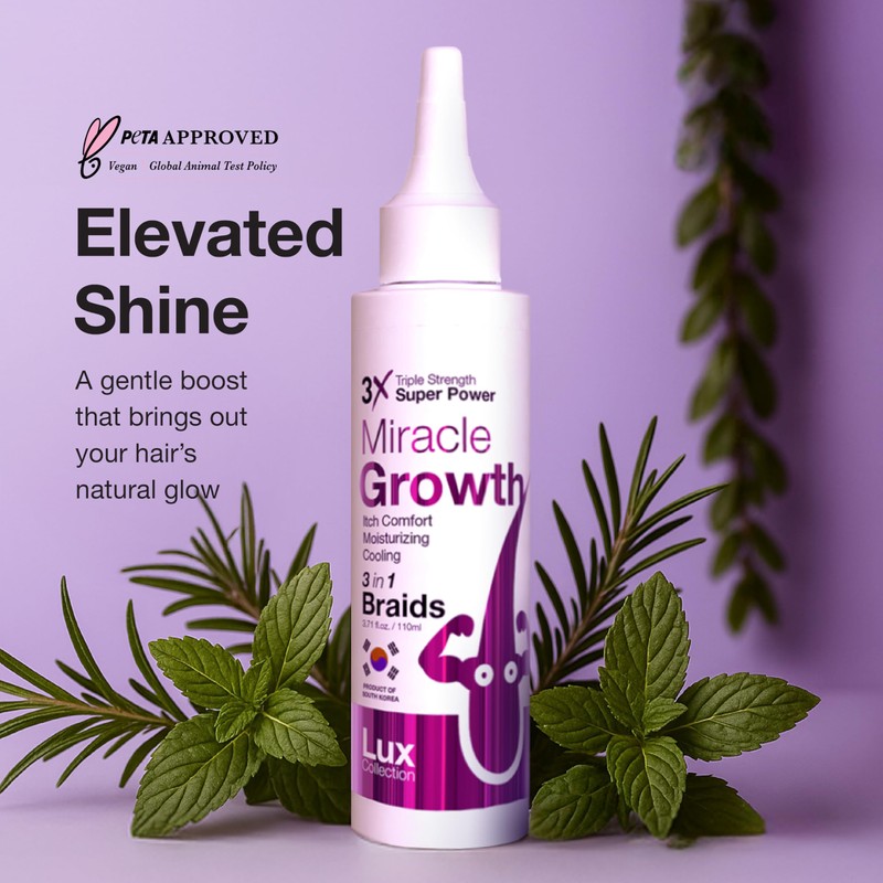 Lux Collection Miracle Growth Hair Oil Triple Strength Super Power