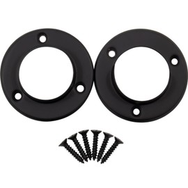 Stone Harbor Hardware Pole Sockets, Fits Poles up to 1 3/8" Diameter, Matte Black