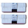 Mainstays Slim Plastic Storage Trays Baskets in White- Set of