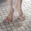 Copper Floor Drain Squared Retro Large Flow Odor Proof Shower