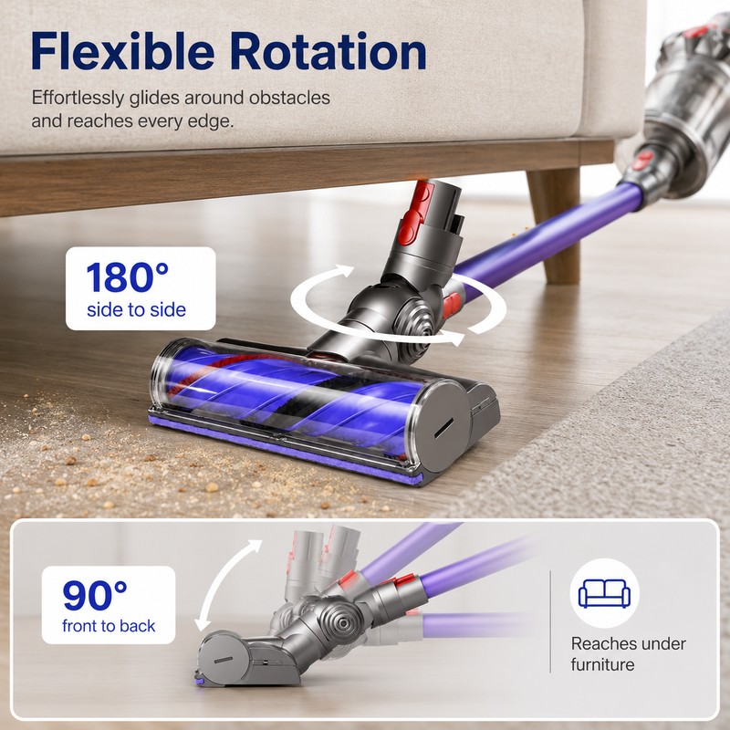Vacuum Cleaner Head for Dyson V7 V8 V10 V11 V15