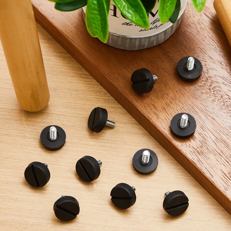 Lasnten 36 Pcs M6 Thread Adjustable Furniture Levelers Screw in