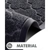 LUMI Front Door mat, Absorbent Mud Resistant Indoor Outdoor Entrance