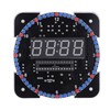 Digital LED Electronic Temperature Clock, DIY Multi-Function Light Control Rotation