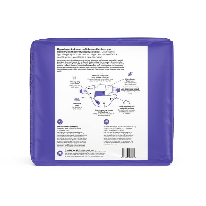 Hello Bello, Pañales durante la noche 5, 18 unidades