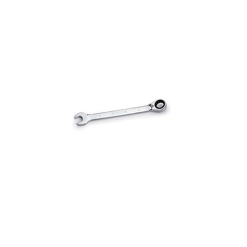 FLZOSPER 8mm Metric Reversible Geared Wrench,Box End Head 72-Tooth Reversible