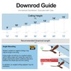 BOOSANT BOOSANT 72 INCH Ceiling Fan Downrod With Extended Wires,Extension
