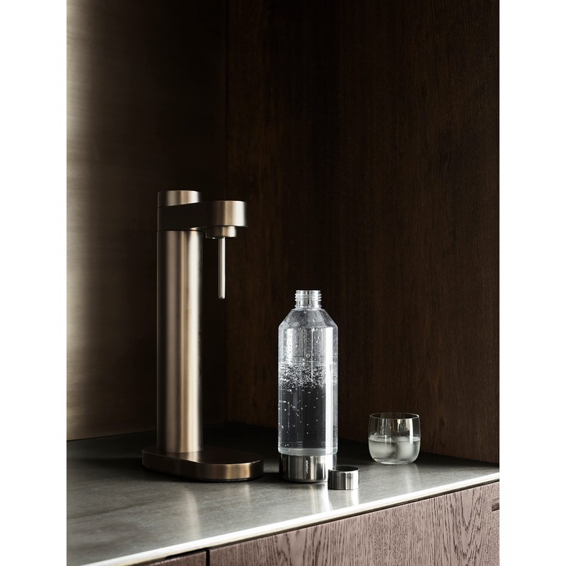 Stelton Brus Water Carbonator Bottle Steel