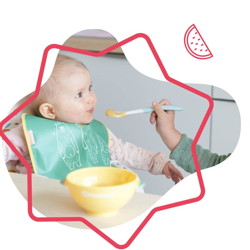 Badabulle Funcolor Bowls - Set of 5 Porridge Bowls &