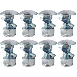 Pack of 8 784-5581A (5/16-18) 5/8" Carriage Bolts Nuts kit fits MTD Shave Plate Scraper Bar 790-00120-0637 Snow blowers