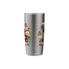 Funny Gardener Gnome For Butterfly Lovers Cute Flower Garden Stainless Steel Insulated Tumbler