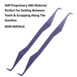 Keyfit Tools PerfectPick For Braces Flosser Pick Gum Line Scrapper Gets Between Teeth Along The Gum Line & Behind Braces Removes Plaque Non Metallic ABS Dental Tool