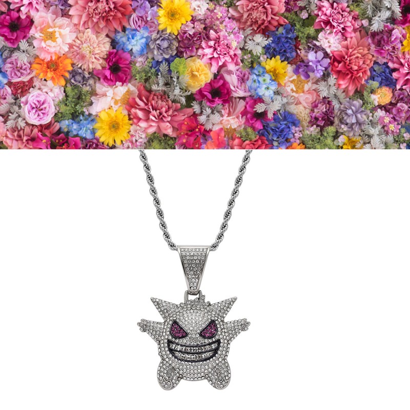 Pendant Necklace Alloy Funny Devil 60cm Stainless Steel Chain Exquisite