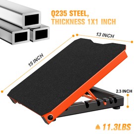 Naitesen Metal Slant Board Calf Stretcher for Squat 600lbs Weight Capacity Adjustable Incline Balance Board for Relieving Plantar Fasciitis Achilles Tendonitis Muscle Injuries Home Gym or Commercial