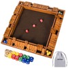 Upgraded 16.54’’ Shut The Box Dice Game with 15 Numbers