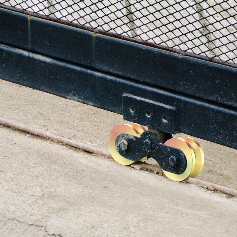 2 Sets 4" V Groove Slide Gate Roller Wheels |