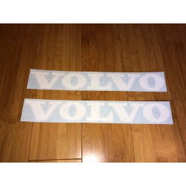 Sticker Decal Vinyl Volvo Logo 12” Vinyl Decal Sticker (Set of 2) White Replacement Mini Excavator