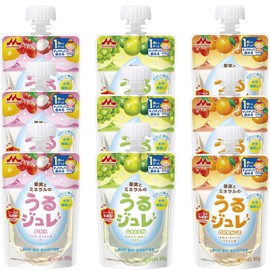 Morinaga Fruit & Mineral Jelly 3.5 oz (100 g) x 9 Bags (3 Types x 3 Bags each)