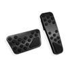 No Drilling Pedal Cover Suitable for Dodge Challenger, Charger Ram Chrysler 300 300C-Black 2 Pieces of Non-slip Aluminum Brake Air Pedal Pads