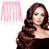 International Octopus Hair Curler Headband - Lazy No-Heat Hair Styling Tool 8 Light Blue + OPP Bag 4ea