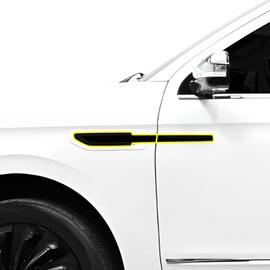 BOGAR TECH DESIGNS Side Badge Chrome Delete Overlay Compatible with Lincoln Navigator (L) 2018-2024, Gloss Black