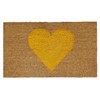 Calloway Mills Madison Heart Doormat (Yellow, 24" x 36")