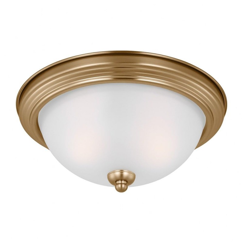 Generation Lighting 77064-848 Geary 2 Light 13 inch Satin Brass