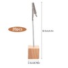 JOYIAL Wooden Photo Holder with Clips, Postcard Holder, Pack of