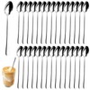30 Pieces 19 cm Stainless Steel Long Teaspoons Latte Spoons
