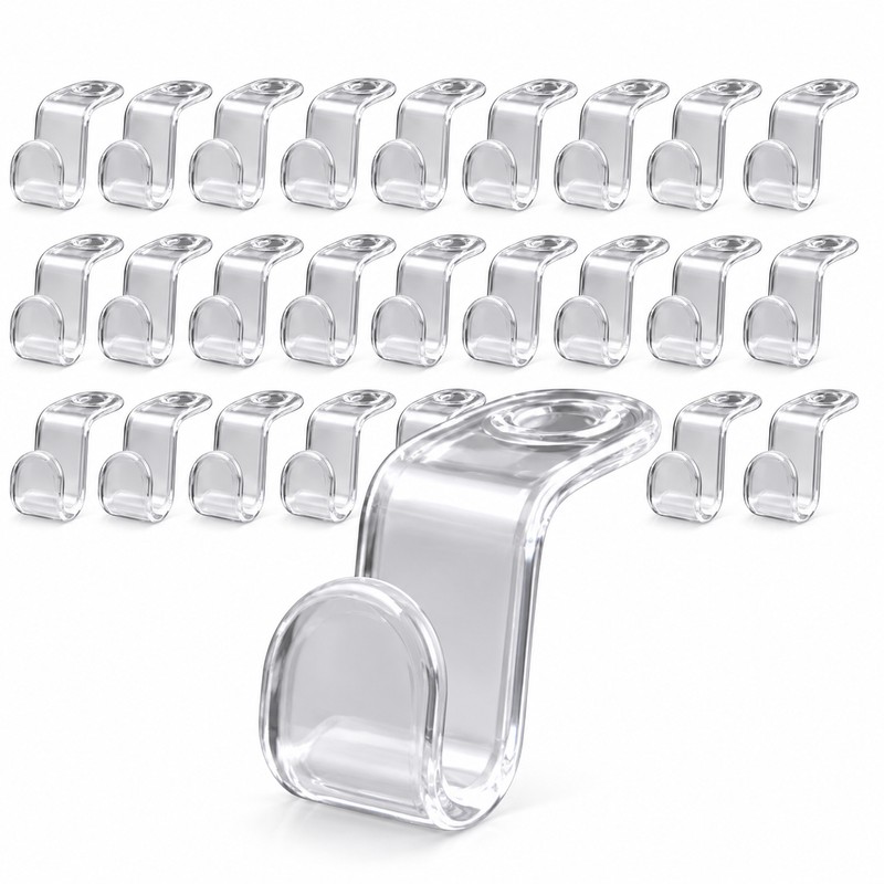 Cascading Clothes Hanger Connector Hooks for Closet Organization – 30