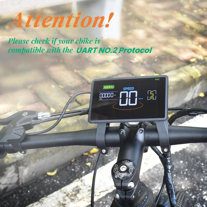 Mcezdy Ebike Display, UART No. 2 Protocol, 24V-60V Colorful Cycling