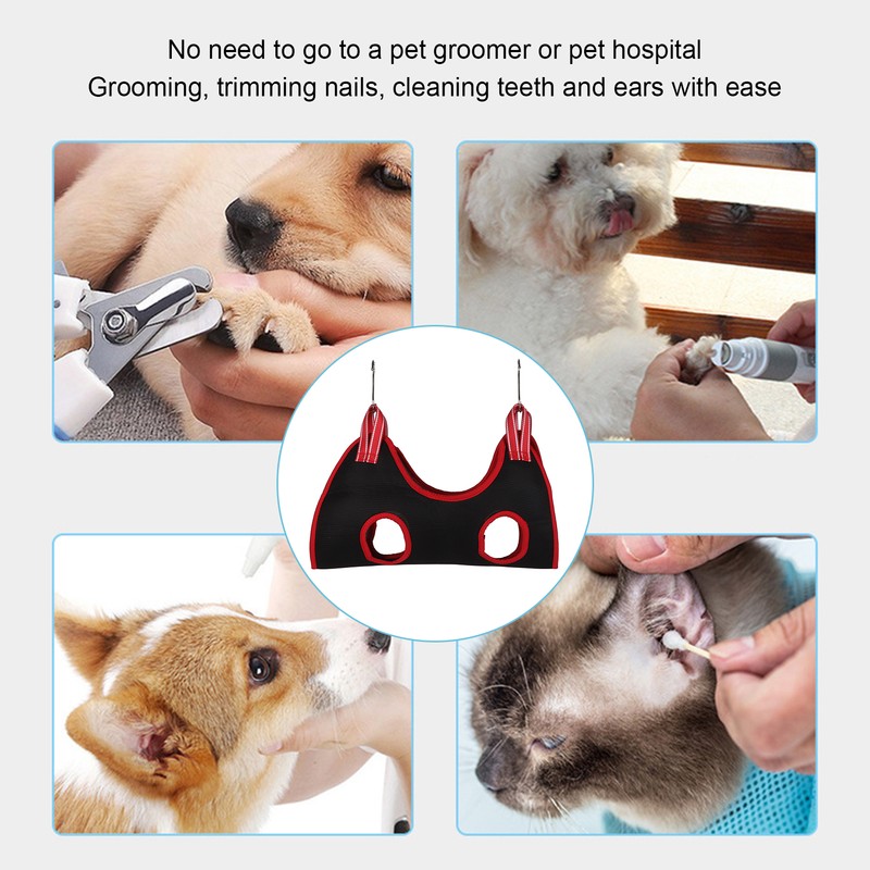 Dog Grooming Hammock Set Breathable Safe Restraint Bag Pet Grooming