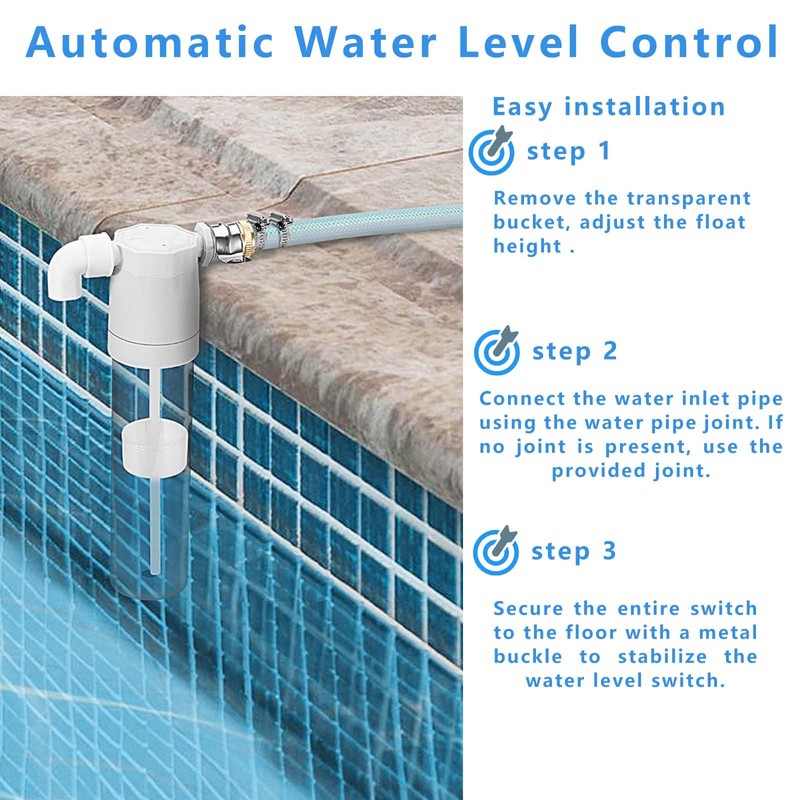 Buelkmag Pool Filler, Pool Water Leveler Auto Fill, Automatic Pool