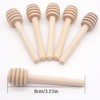 50pcs Honeycomb Stick 8cm Mini Wooden Honey Dipper Sticks Honey