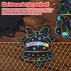 Gosknor 96pcs Christmas Scratch Papers, Christmas Magic Scratch Cards Ornaments