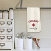 Cute Kitchen Towels – Chicago “The Windy City” Neutral Beige