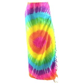 The Highest Buddha Rainbow Sarong | Tye-dye Rainbow Sarong Beach Cover up