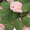 25pcs Artificial Roses Light Pink Fake Bulks Box for DIY