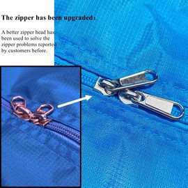 LOBOTOU 100L Travel Duffle Bag for Men,Kayak Storage Carry Bag Waterproof Lightweight Nylon Large Luggage Bag for Travelling,Moving, Camping, Christmas Decorations Storage (Blue)