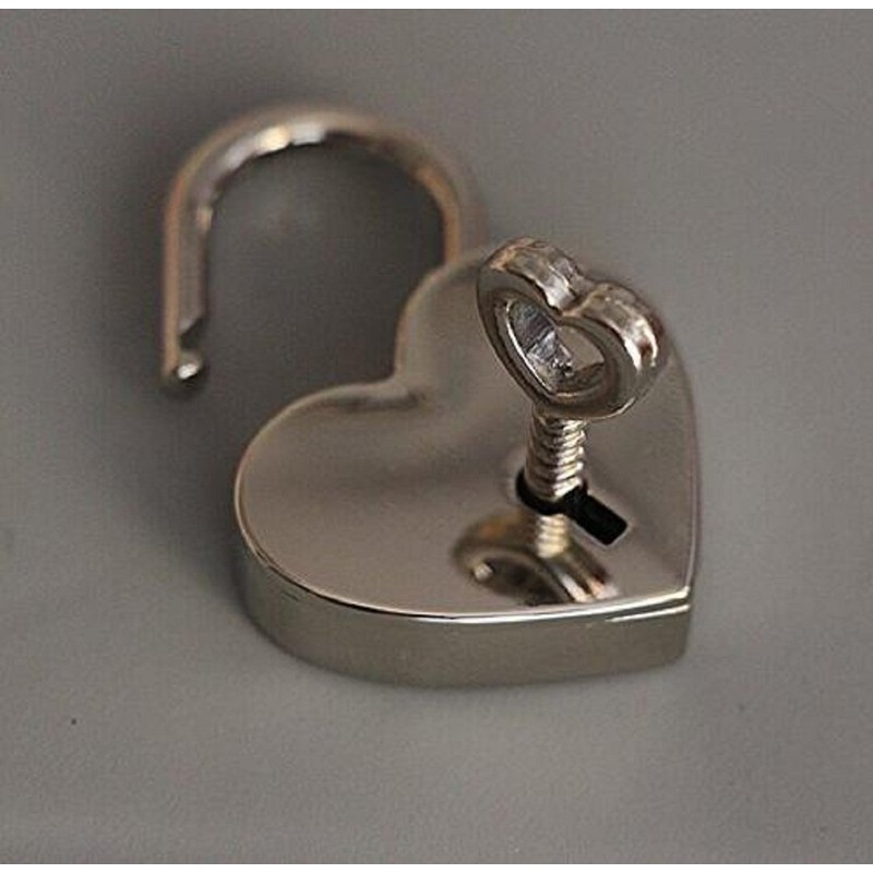 Wendin 1 Pieces Height Polished Heart Shaped Padlock & Skeleton