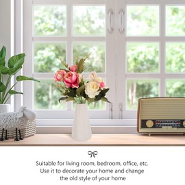 GRIRIW Decorative Ceramic Vase Flower Pots for Home Hotel Hydroponic Ornament Handmade Artwork