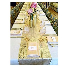 Camino De Mesa Con Lentejuelas De 11.8 X 118 Pulgadas, Camino De Mesa Con Purpurina, Camino De Mesa Rectangular Con Lentejuelas Brillantes Para Fiestas, Bodas, Decoraciones De Celebración(gold)