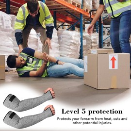 Cut Proof Sleeves,Arm Protection Sleeves | Advanced Cut Resistant Sleeves, Protective Arm Sleeves for Gardening, Farming, Yard
