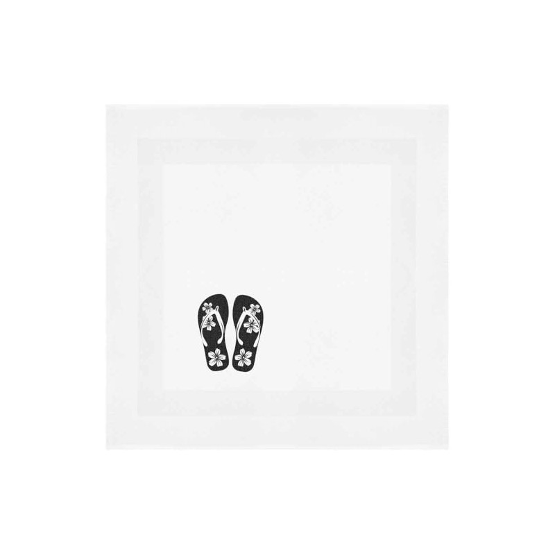 'Floral Flip Flops' Cotton Napkin/Dinner Cloth (NK00043329)