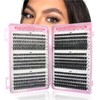 VIHARYEM 570pcs Cluster Lashes Individual Eyelashes Natural Eyelash Clusters D