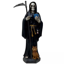 Santa Muerte 12" Holy Death Statue Resin Grim Reaper