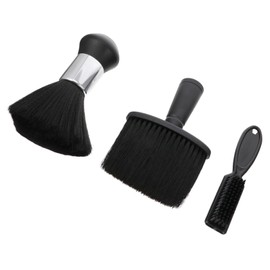 Gatuida 3pcs Hair Cleaning Brush Set Barber Neck Duster Broken Hair Remove Brush Professional Hairdressing Tool for Salon Use