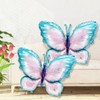 DIWULI XXL Butterfly Balloons Pack of 2 Blue Gradient Balloons